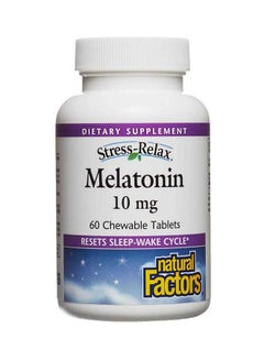 Natural Factors Melatonin 10Mg Dietary Supplement, 60 Chewable Tablets