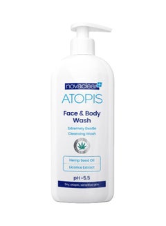 Novaclear Atopis Face And Body Wash With Organic Hemp Seed Oil