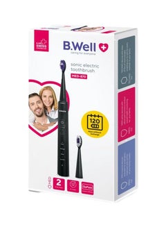 B.Well Sonic Electric Toothbrush, Black, MED 870