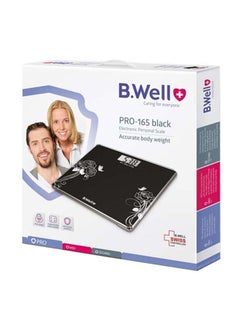 B.Well Pro-165 Electronic Weighing Scale, Black