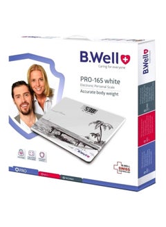 B.Well Pro-165 Personal Body Weight Scale, White