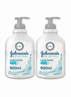 Johnson'S Anti-Bacterial Hand Wash With Sea Salt, Pack Of 2