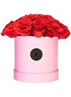 Bloombox Iconic Red Rose Medium Pink Box