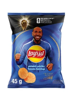 Lay's رقائق بطاطس بنكهة الكاتشب