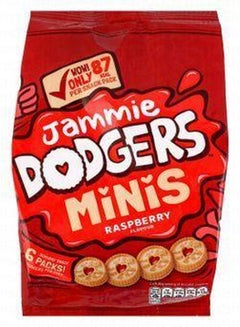 Jammie Dodgers Minis Biscuit, Raspberry, Pack Of 6