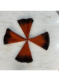 Tohfa luxe Rust To Charcoal Ombre Round Napkin Set
