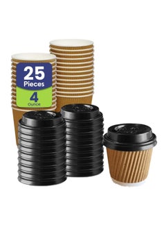 SNH Packing Ripple Cup, Brown, 25 Pcs