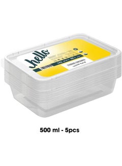 Hello Rectangle Container Pack Of 5