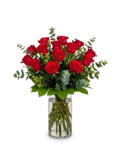 Endless Love Red Roses Vase