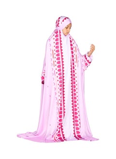 Sabr Desert Voyage I Kids Prayer Dress, Pink