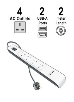 Belkin 4 Power Outlet Surge With 2 2.4A USB