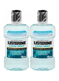 Listerine Zero Cool Mint Milder Taste Mouthwash, Pack Of 2