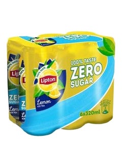 ليبتون Zero Sugar Ice Tea, Lemon, Pack Of 6