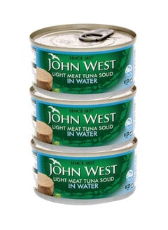 John West Light Meat Tuna In Solid Water, Pack Of 3