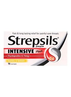 Strepsils Intensive Honey & Lemon Lozenges, 16 Piece