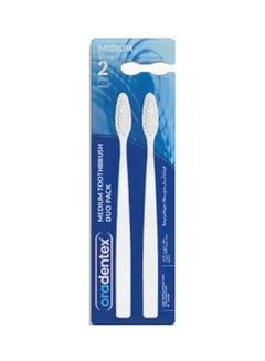 Oradentex Toothbrush, Medium, 2 Pcs, China