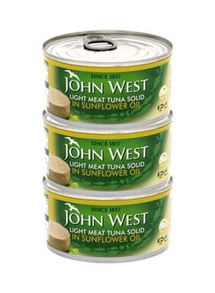 John West Light Meat Tuna In Sunflower Oil, Pack Of 3