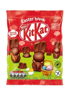 Nestle Kit Kat Bunny Milk Chocolate Easter Figure Sharing Bag