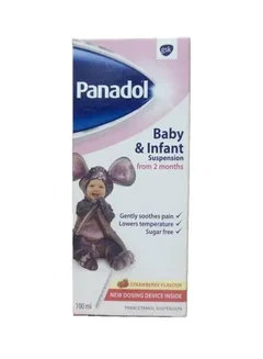 Panadol Baby & Infant Suspension, Strawberry