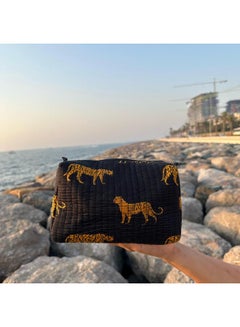 Tohfa luxe Cora Handmade Block Printed Cotton Pouch
