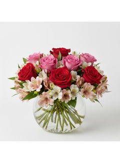 Rosy Harmony Vase Arrangement