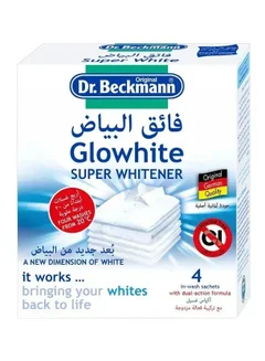 Dr. Beckmann أكياس تفتيح الغسيل جلو وايت، 4 قطع
