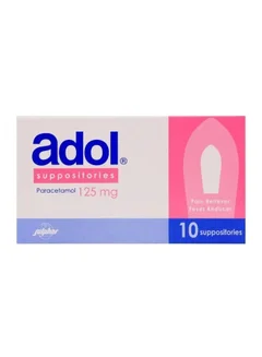 Adol Paracetamol Tablets, 10 Suppositories