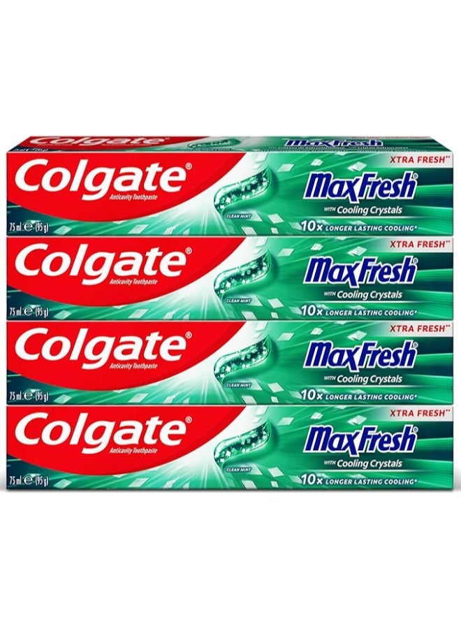 Colgate Max Fresh Clean Mint Gel Toothpaste For Fresh Breath With ...
