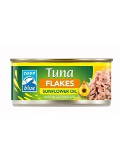 Deep Blue Tuna Flakes In Sunflower Oil, Pack Of 2