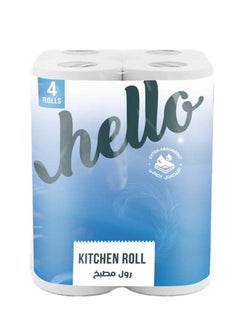 Hello Kitchen Roll 2Ply Pack Of 4