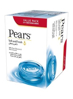 Pears Soft And Fresh Bathing Bar, Pack Of 4