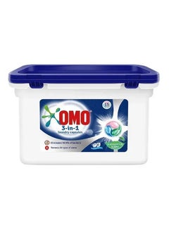 Omo 3-In-1 Laundry Liquid Capsules, Eucalyptus, 15 Pcs