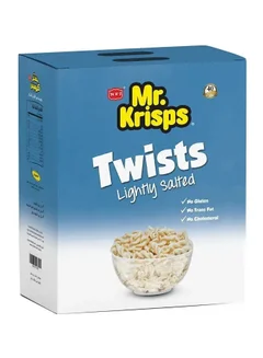 Mr. Krisps وجبة خفيفة من بطاطس تويست، مملحة قليلاً