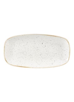 Churchill Stonecast Chefs Oblong Plate, Barley White