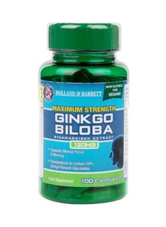 Holland & Barrett Maximum Strength Ginkgo Biloba 120mg Food Supplement, 100 Capsules