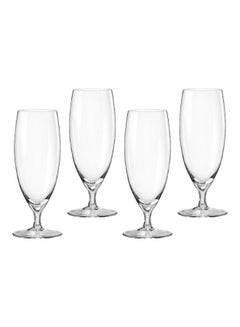 Crystalex CZ Goblet Beer Glass, Pack Of 4