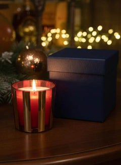 Tohfa Luxe Crimson Glow Soy Candle In Gift Box