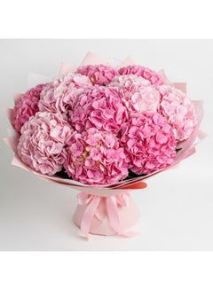 Blushing Grace Pink Hydrangea Bouquet