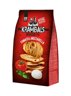 Krambals Toasted Bread Slices, Tomato & Mozzarella