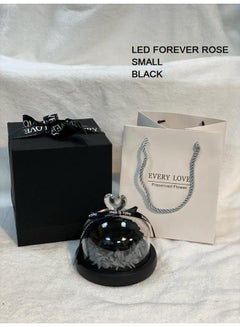 Midnight Love Preserved Black Rose