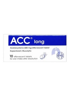 Acc Long 600 Mg Effervescent Cold Tablet, 10 Pcs