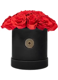 Bloombox Iconic Red Rose Medium Black Box