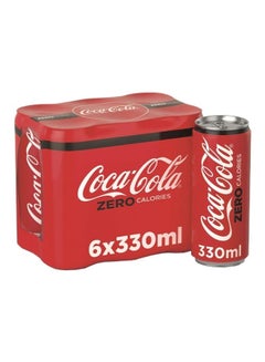 Coca-Cola Zero Soft Drink Can, Pack Of 6