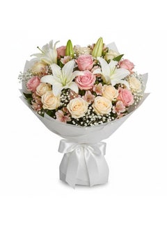 Birthday Bliss Mixed Roses & Lilies Luxury Birthday Bouquet
