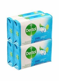 Dettol Cool Antibacterial Bar Soap, Pack Of 4