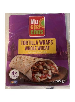 Mu Cha Chos Whole Wheat Tortilla Wrap, 4 Pcs, Spain
