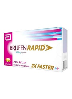 Brufen Rapid 400mg Ibuprofen Softgels, 20 Pcs