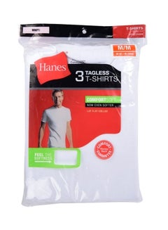 Hanes تي شيرت عنق على شكل حرف C، M