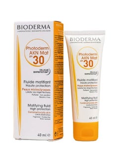 Bioderma Water Resistant Photoderm Akn Mat Matifying Fluid Sunscreen Spf30