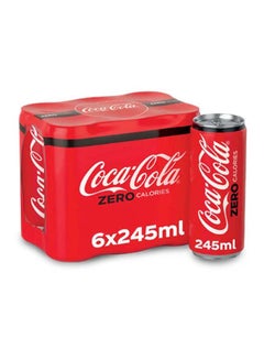 Coca-Cola Zero Soft Drink, Pack Of 6